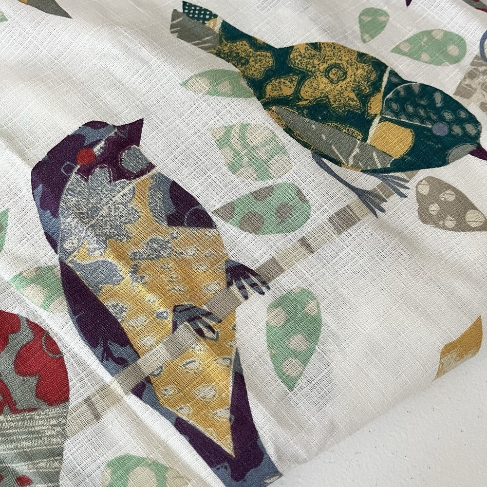 World Market Collingswood Shower Curtain birds on tree limb fabric 72x72 - Picture 2 of 9